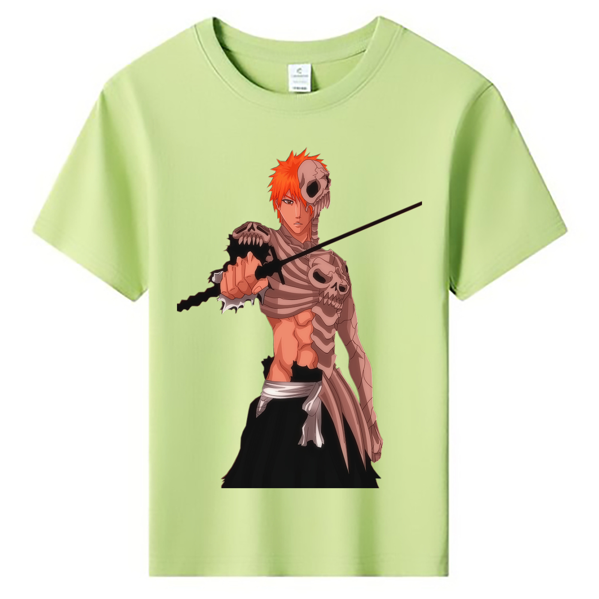 （画像用） ブリーチ 黒崎一護（くろさき いちご）BLEACH Kurosaki Ichigo 綿100％キッズTシャツ（フロントプリント）